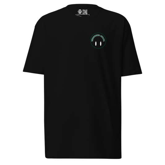 Throwing Shaka Smiley Face Flipped Mulli USA Tee Black Front