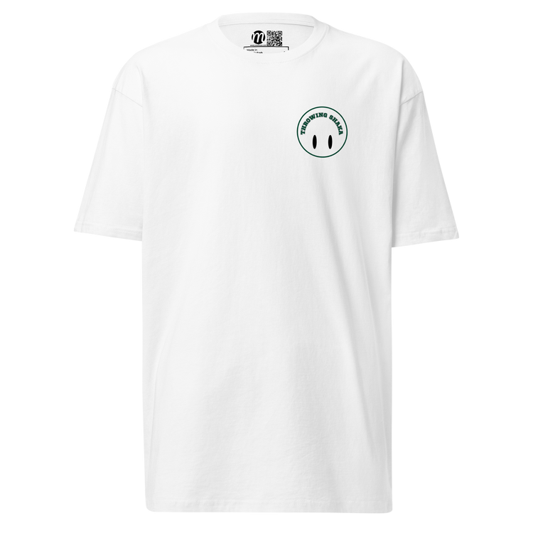 Throwing Shaka Smiley Face Flipped Mulli USA Tee White Front