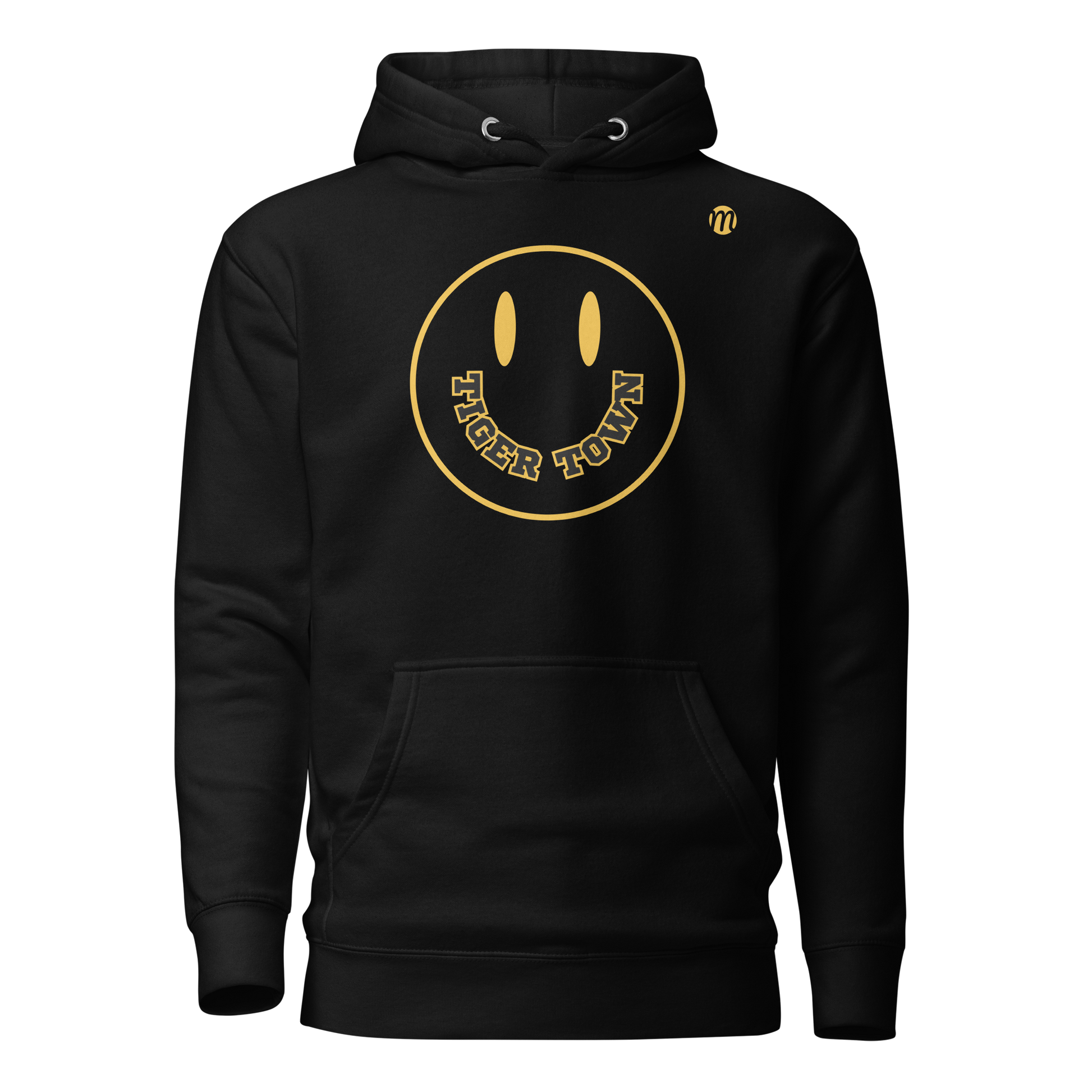 Tiger Town Smiley Face Mulli USA Hoodie Black