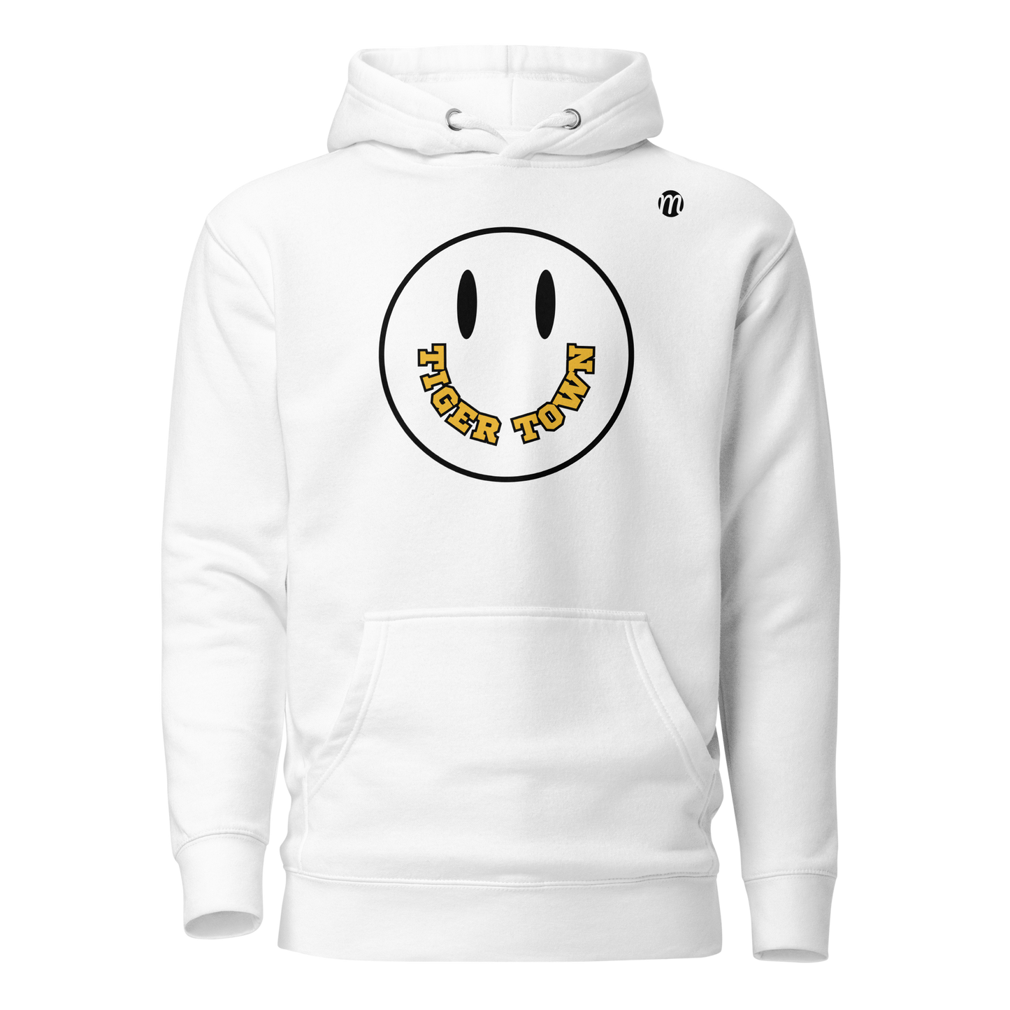 Tiger Town Smiley Face Mulli USA Hoodie White 