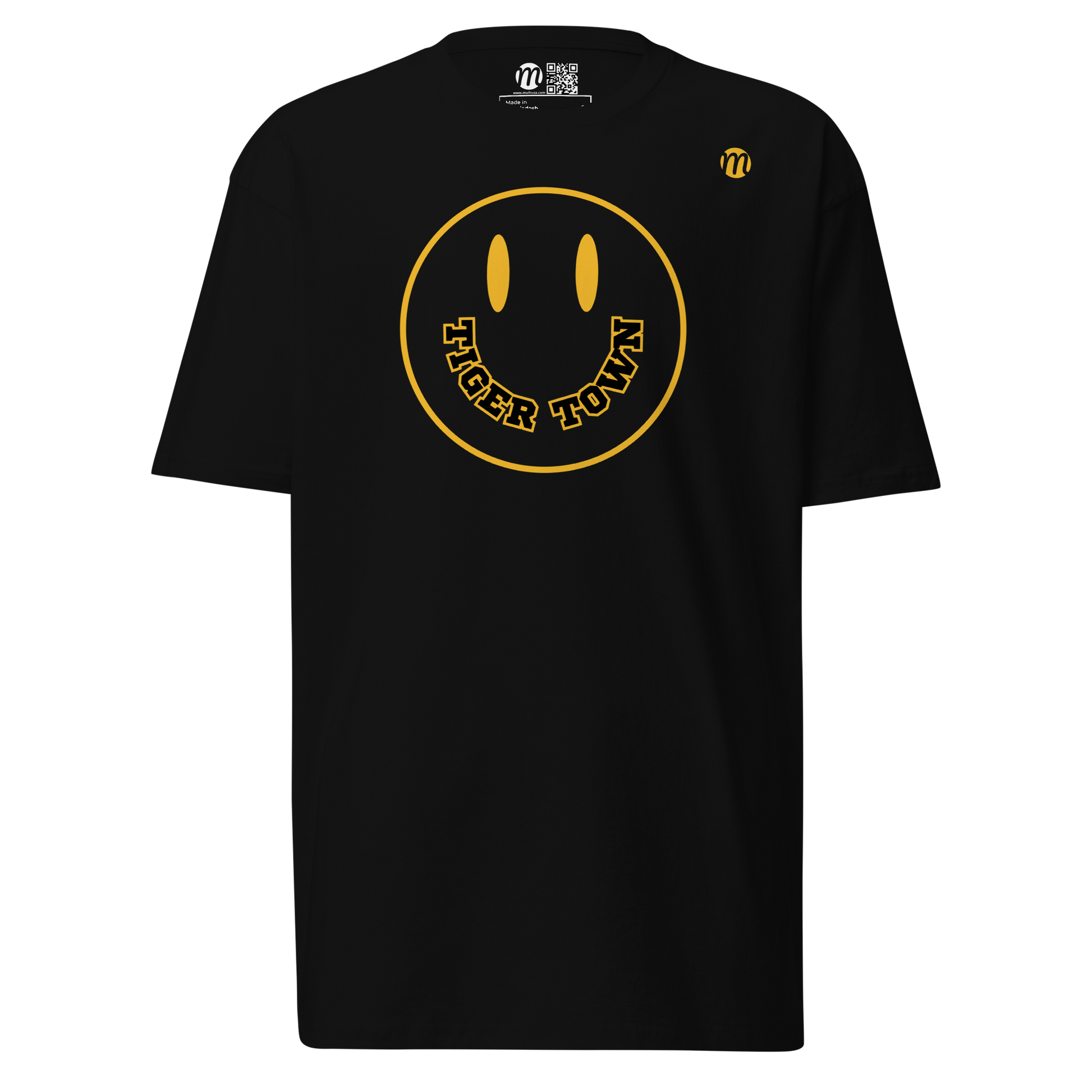 Tiger Town Smiley Face Mulli USA Tee Black