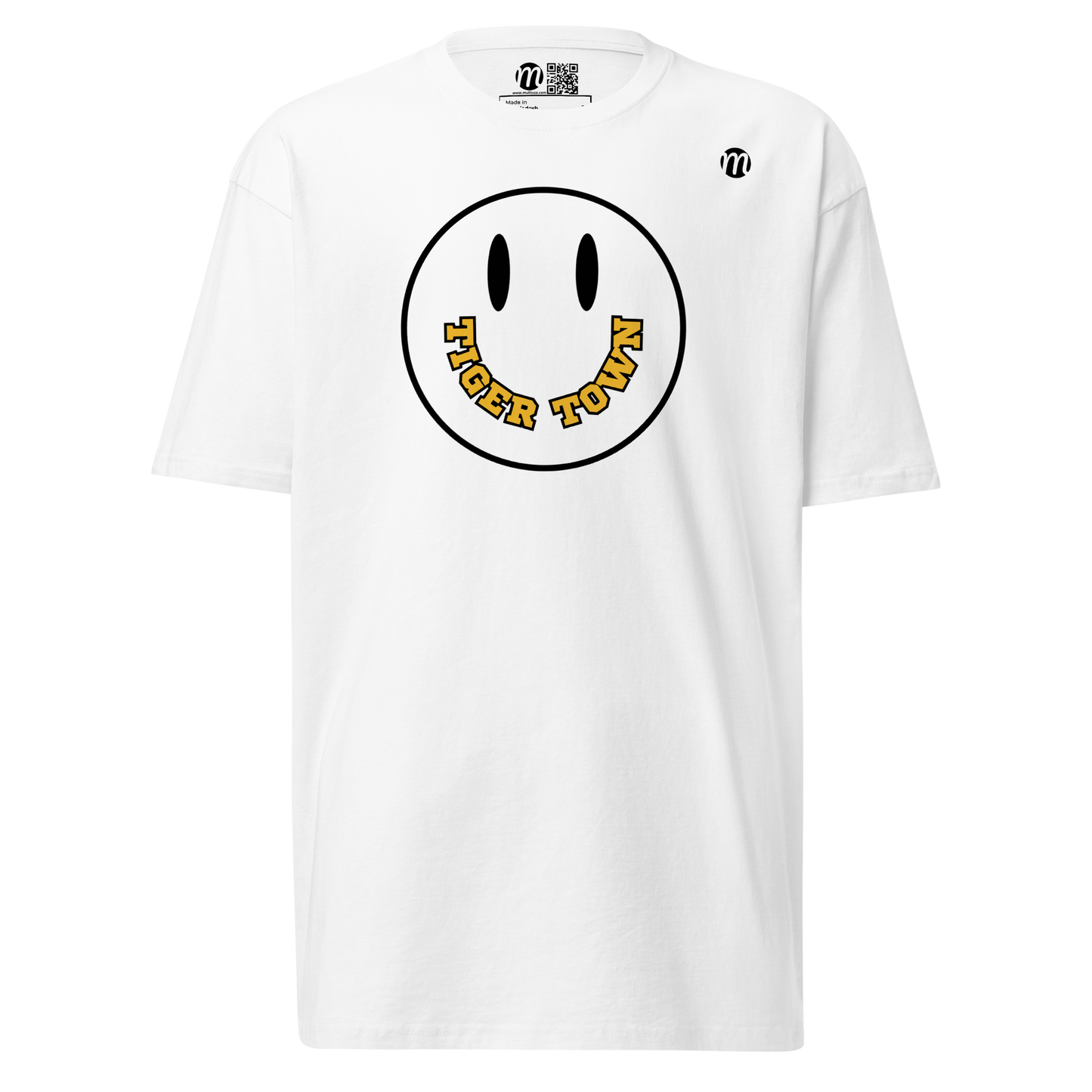 Tiger Town Smiley Face Mulli USA Tee White 