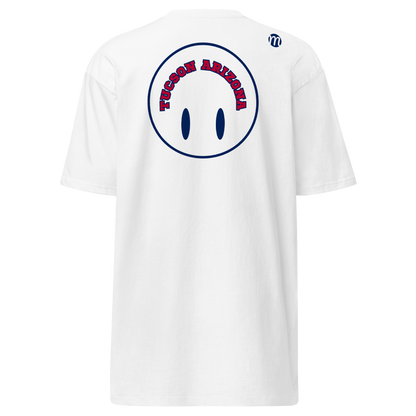 Tucson Arizona Smiley Face Flipped Mulli USA Tee White Back