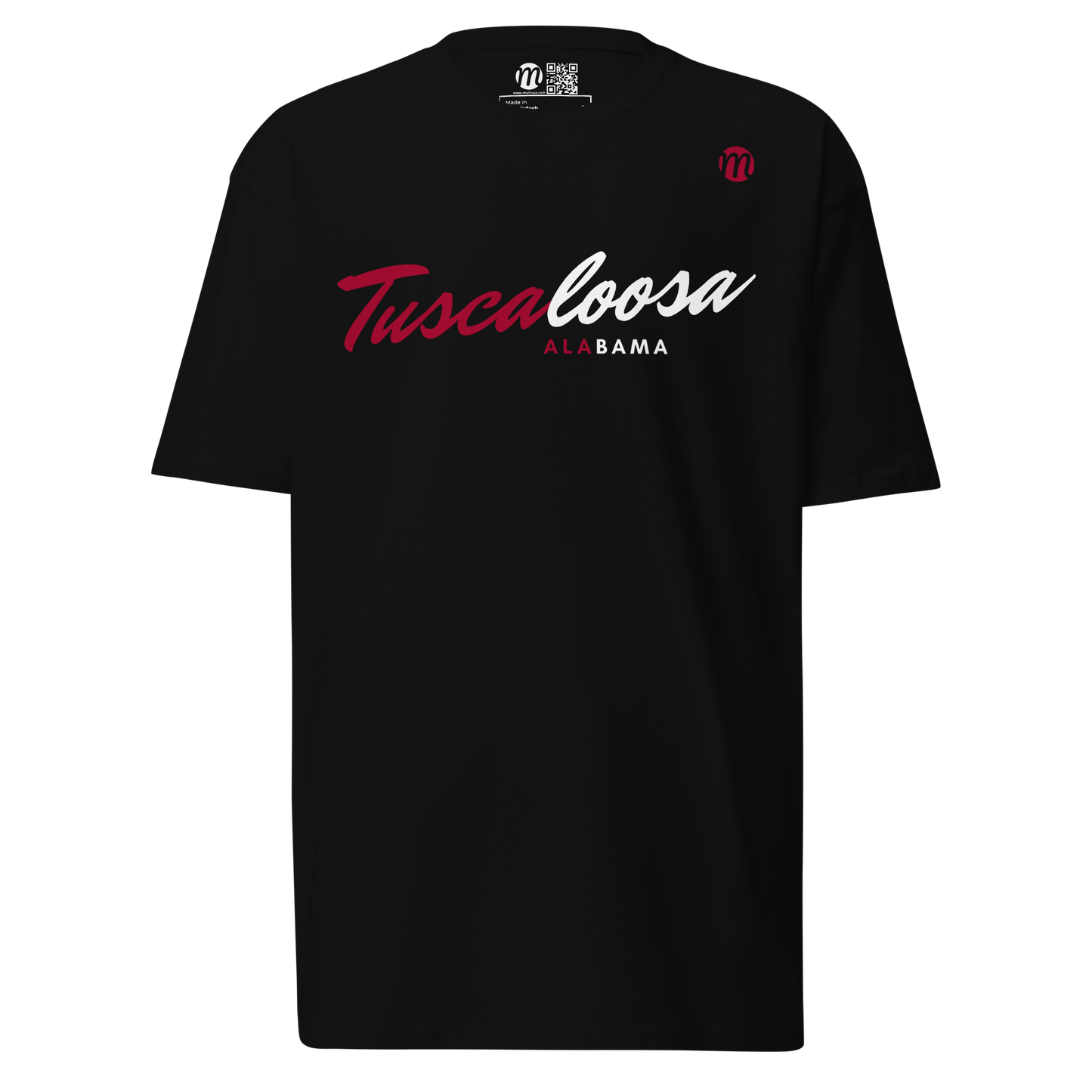 Tuscaloosa Alabama Mulli USA Tee Black Front