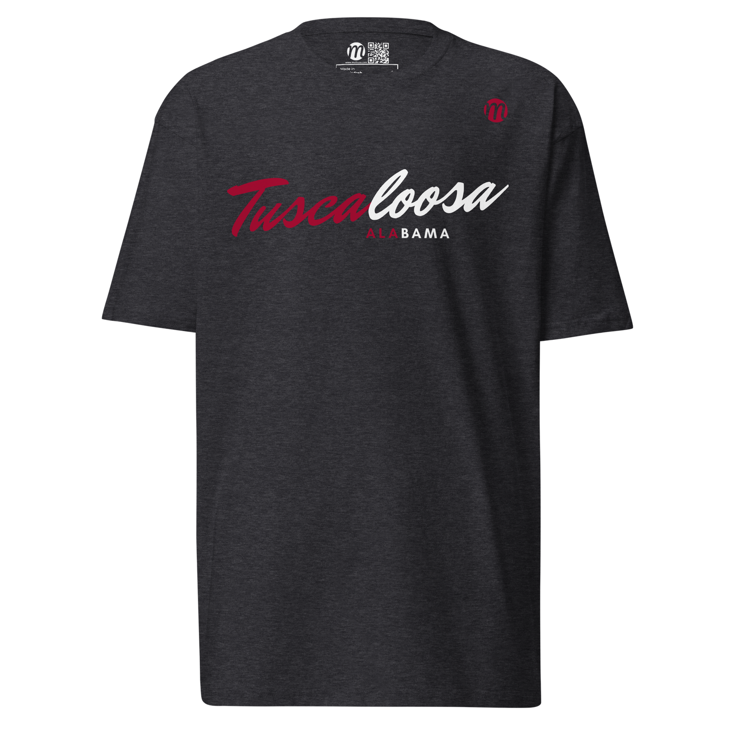 Tuscaloosa Alabama Mulli USA Tee Charcoal Heather Front