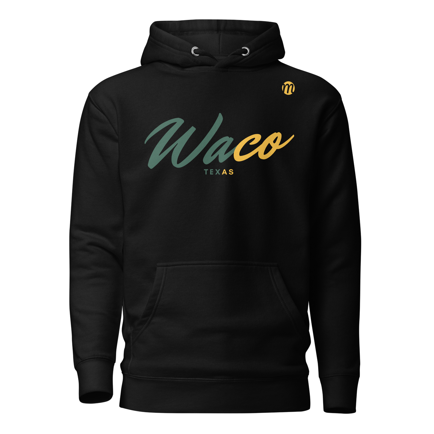 Waco Texas Mulli USA Hoodie Black Front