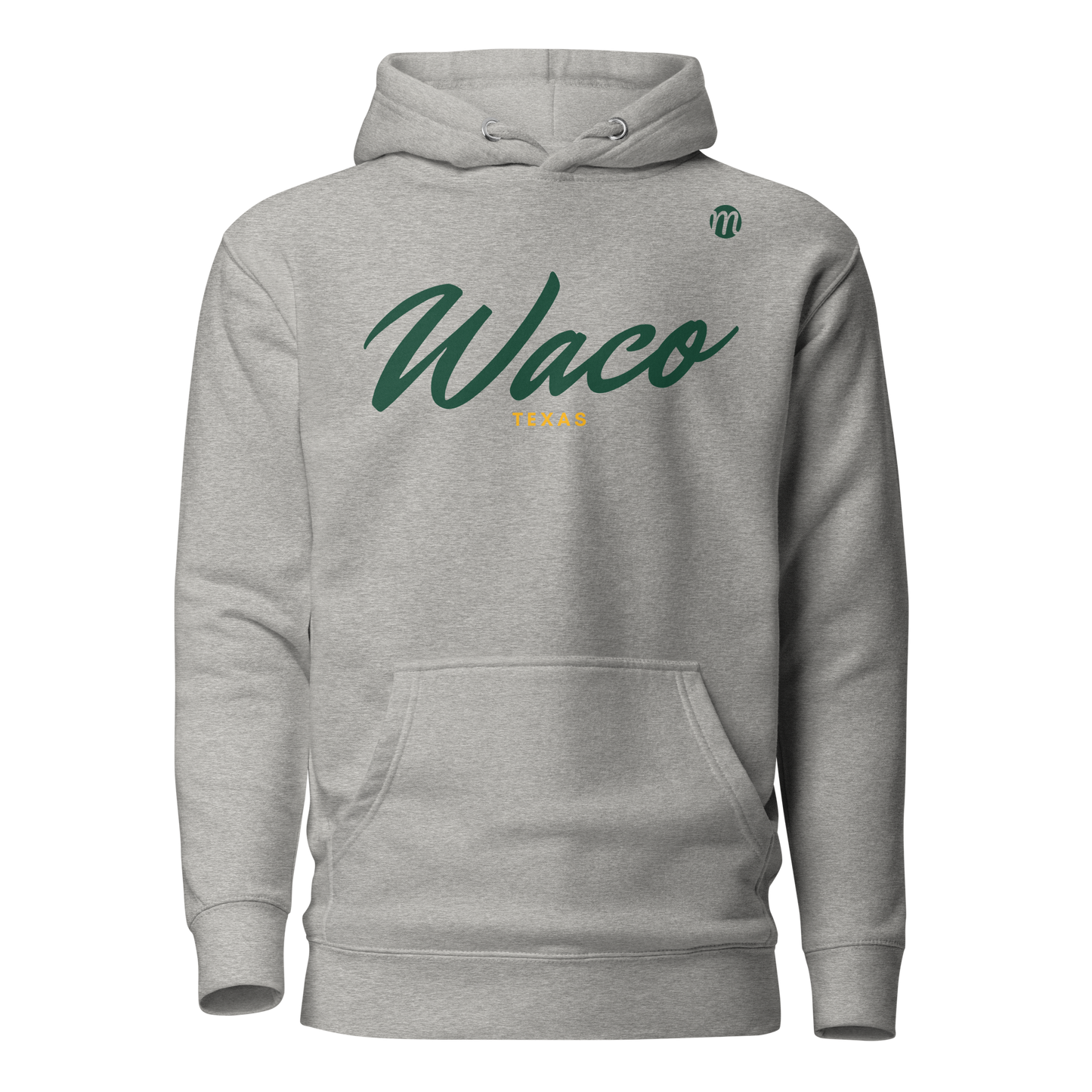 Waco Texas Mulli USA Hoodie Carbon Grey Front