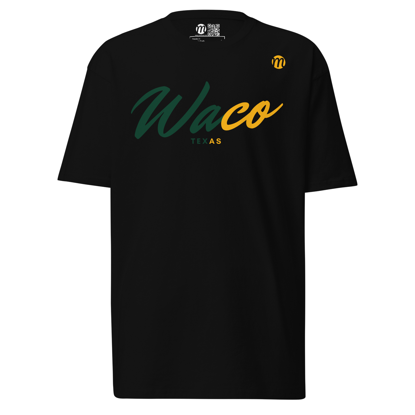 Waco Texas Mulli USA Tee Black Front