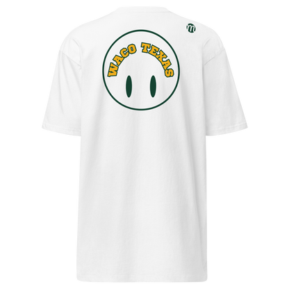 Waco Texas Smiley Face Flipped Mulli USA Tee White Back