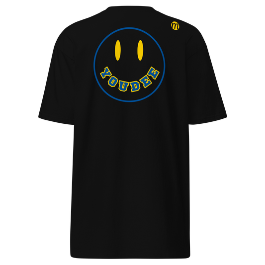 YouDee Smiley Face Mulli USA Tee Black Back