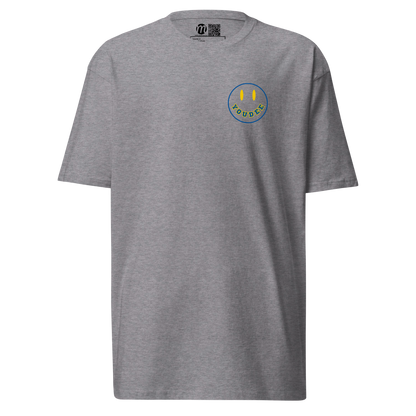 YouDee Smiley Face Mulli USA Tee Carbon Grey Front