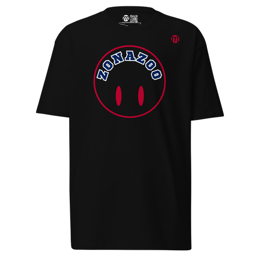 Zonazoo Smiley Face Flipped Mulli USA Tee Black Front