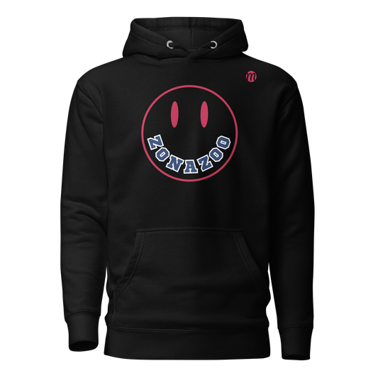 Zonazoo Smiley Face Mulli USA Hoodie Black Front